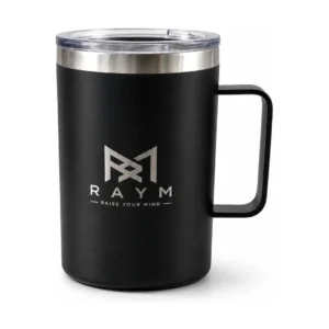 RAYM 16 oz Travel Mug – Black